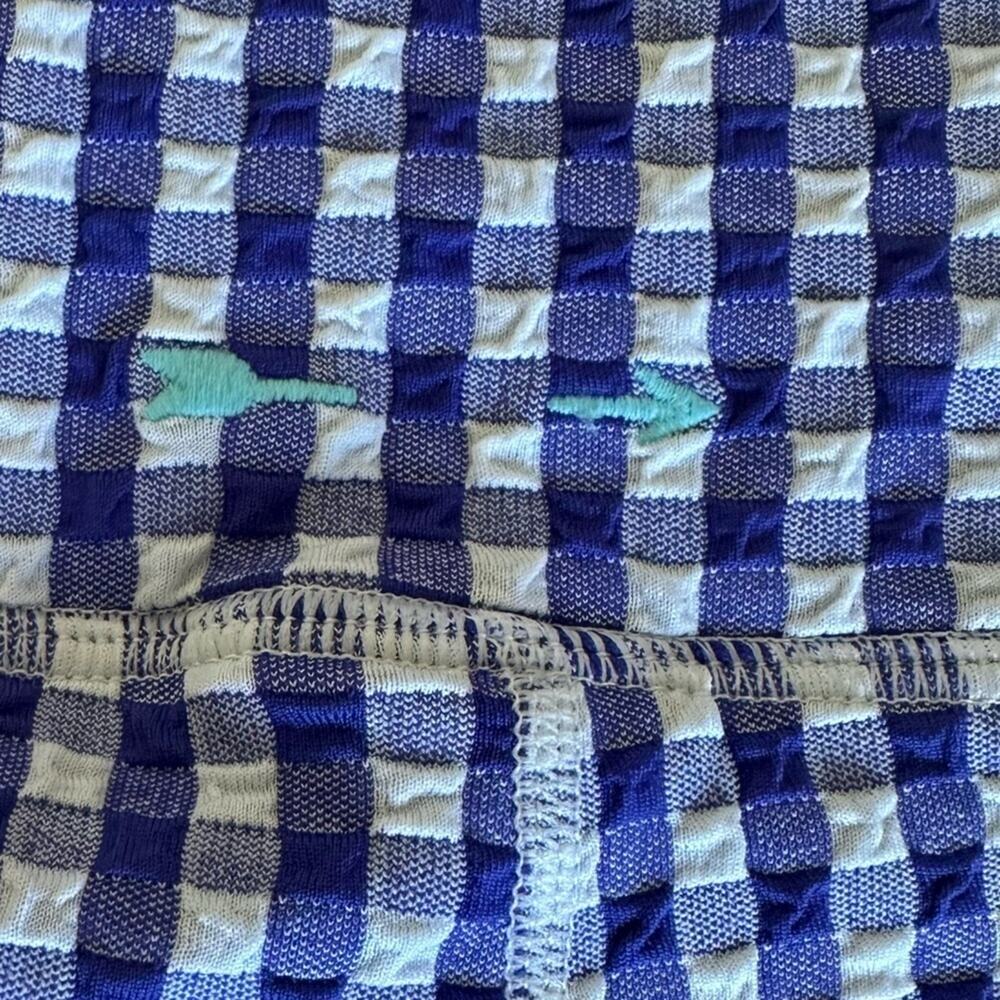 Anthropologie The Upside Blue Masilda Gingham Leggings NEW - Picture 8 of 8